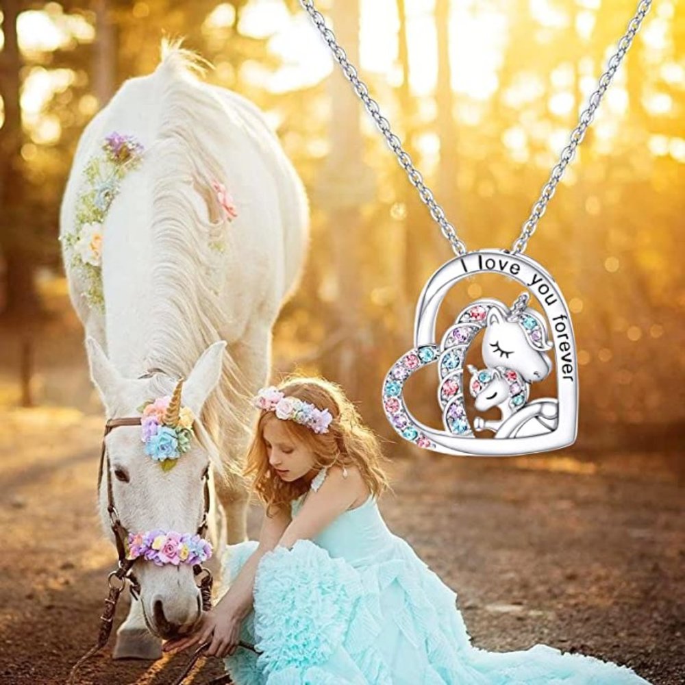 You are Magical Necklace for Girls Crystal Heart Pendant Necklaces Jewelry Gifts - Picture 2 of 6